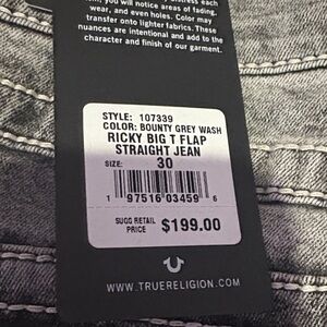 True Religion Bounty Grey Wash Jeans